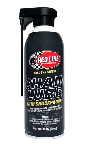 43103 – RED LINE Chain Lube, Used For Chain Drive Vehicles/ Prevents Rust And Corrosion 13 Ounce Aerosol Can Single